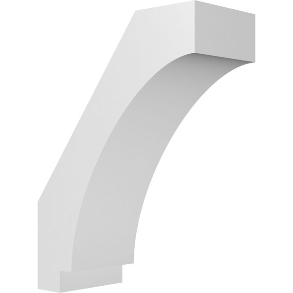 Ekena Millwork 5 1/2-in. W x 12-in. D x 16-in. H Imperial Architectural Grade PVC Knee Brace BRCP055X12X16IMP - main